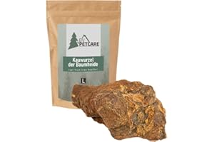 BV Petcare® Masticables de raíz de Brezo para Perros | Snack masticable | Juguetes y Entrenamiento Muscular masticatorio para Perros (L)