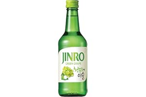 ‎JINRO JINRO Soju, Flavoured Jinro Green Grape, koreanische Sprituose mit Trauben Geschmack, 13% vol, 1 x 350ml