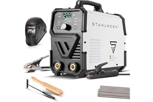 STAHLWERK Elektroden-Schweißgerät ARC 200 Puls Pro – Vollausstattung – Schweißen ohne Schutzgas, MMA, E-Hand, Lift-TIG Inverter mit 200 A, Hot Start, Arc Force, Antistick, IGBT, Pulsfunktion