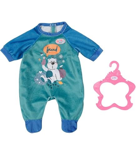 Barboteuse Baby Born 43 Cm Zapf Creation – Vêtement Original Poupée, Couleurs Assorties