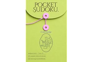 Pocket Sudoku & Aesthetic Ink Tracing: Volume 1 | 100 Medium Sudoku Puzzles & Ink-Tracing illustrations for Focus, Creativity & Mindfulness