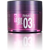 SALERM - Hair Fixing Gel - Ice Gel 2-200ml - Strong Hold - Wet Effect Gel - Fixation and Hydration of Hair - with Arginine -