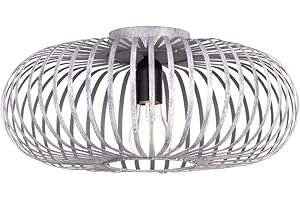 Trio Leuchten Johann 606900161 Ceiling Light Metal Antique Grey 1x E27