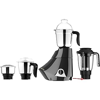 Butterfly Smart 750 Watts Mixer Grinder with 4 Jars | 3 Stainless Steel Jars & 1 Juicer | ABS Body | Heavy Duty Motor | 2 Years Manufacturer's Warrant