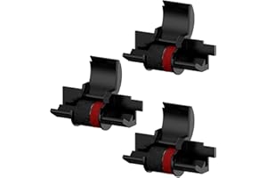 HOTMNTY Rullo di Inchiostro del Nastro IR-40T, Rullo dell'Inchiostro per IR-40T Calcolatrice Stampante, Roller Ricambio IR-40T per Nastro Ink Compatibile con Canon CP13/MP-12D/MP-120DH, in ABS POM, 3 Pezzi