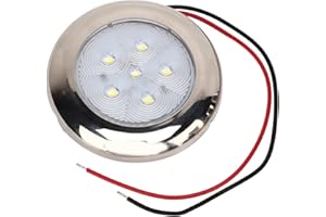 Cryfokt Luz de Techo LED para RV de 12 V, Luces Interiores Impermeables IP65 para RV, Iluminación Blanca para Barco, Caravana, Furgoneta, Camión, Ahorro de Energía, 6 Cuentas de Lámpara