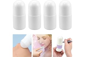 DTYGUIXE 4 Pz Bottiglie a Rullo in Plastica Bottiglie Vuote con Sfera a Rullo da 30ml Contenitori Deodoranti Fai Da Te con Sfera a Rullo per Aromaterapia, Profumi, Deodorante e Cosmetici