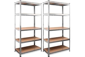 FT TENORE SCAFFALE X2 ALTA PORTATA fino a 875kg 180x90x40cm 5 ripiani