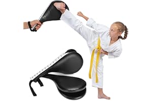 lahomie 2 Pack Par Taekwondo Kick Target Pads, TKD Doble Kicking Pad Karate Kickboxing Punch Pads Artes Marciales Entrenamiento de práctica Equipo Deportivo, un par
