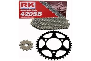 RK TAKASAGO CHAIN JAPAN Kettensatz geeignet für Honda MTX 80 C 82-84 Kette RK 420 SB 120 offen 15/42