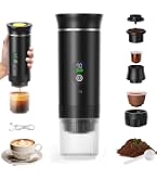 Machine à Café Portable PZCC 3 En 1 - 72W, Rechargeable USB-C, Réservoir 90ml, Pour Café Moulu Et Capsules, Idéale Voyage Et Bureau