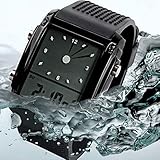 Tocoss(TM) Super hei?! 1PCS Jungen-Sport-Uhren LED-Quarz-Alarm Date wasserdichte Digital-Armbanduhr f¨¹r Cool Teenager Werbegeschenke [Schwarz]