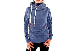 Cindeyar Damen Hoodie Winter Pullover Kapuzenpullover Langarm Baumwoll Mischung Warmer Sweatshirt Kapuzenjacke