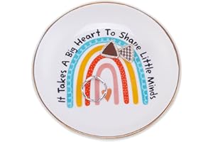 Titanape Teacher Gifts for Women Rainbow Trinket Dish, Teacher Appreciation Gifts Mother's Day End of The Year, Back to School, Graduation Retirement Gifts