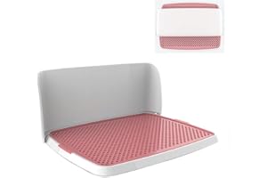 ADASP Bacs à litière pour Chien Litière pour animaux de compagnie pliante Support de coussin de formation Toilette pour chien d'intérieur avec couvercle mural pliant Système de toilettes à 3 couches avec