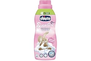 Chicco Ammorbidente Concentrato Fiori Delicati 750ml, Sensitive Ipoallergenico 0+ Mesi, Morbidezza Duratura per Tutti i Capi del Bambino, Senza Coloranti e Nickel