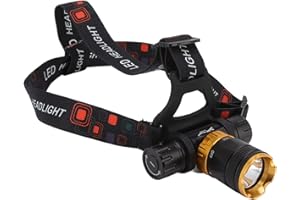 SEPTPENTA Lampe Frontale de Plongée, Lampes de Plongée Sous Marine 5000Lm, IPX68 Étanche 100M Plongée, 5 Modes D'Éclairage Lampe de Poche de Plongée Adaptée À la Photographie Sous Marine Camping Natation Pêche