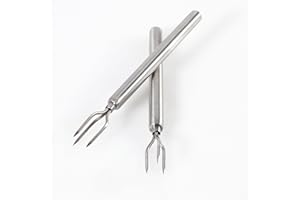 ‎KERAFACTUM Kerafactum Pellkartoffelset Pellkartoffelgabel Set Edelstahl-Gabeln für Pellkartoffeln Premium-Set mit Sicherheitskappen robust elegant ideal für Gemüse Grillgut ergonomischer Griff Dreizack Spieß