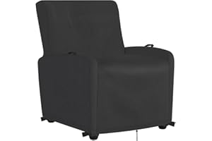 Iptienda Garden Chair Covers Waterproof, Garden Furniture Covers with Handles, 500D Oxford Fabric Outdoor Furniture Hoods Windproof Anti-UV for Recliner Chair, Stacking Chairs, Armchair (80x79x104cm)