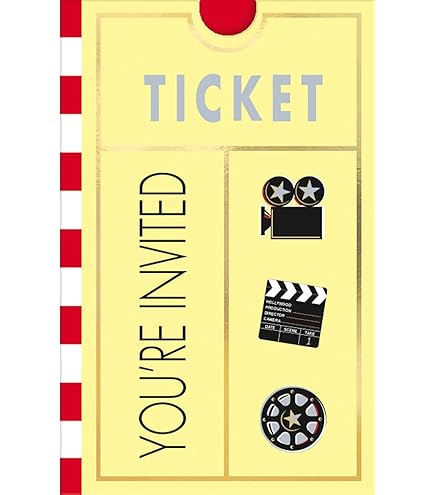AK Giftshop Movie - Cinema - Film Night Party/Goody/Loot Bags (Pack Of 6