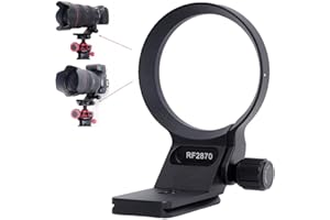 iShoot Metal Tripod Mount Ring Lens Collar Compatible with Canon RF 28-70mm f/2L USM, Lens Support Holder Bracket Bottom is Arca-Swiss Fit Quick Release Plate Suitable for ARCA Fit Tripod Head Clamp