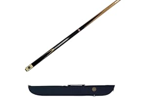 BCE Gama de Bolas Cl8 8 Taco de Billar inglés, Unisex, Negro, 57" (145cm)