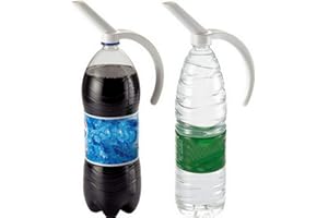 Ogquaton Poignée de boisson en bouteille en plastique Soda Coke Drinkeware Bec verseur Bouteille Blanc Pratique et pratique