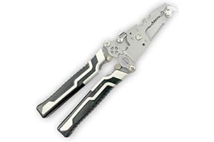 elook Wire Strippers Electrical, 18 in 1 Multifunctional Foldable Wire Cutters, Terminal Crimper Cable Stripper for Wire Stripping, Cutting, Crimping