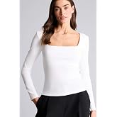 DeFacto Slim Fit Kare Yaka Basic D&uuml;z Modal Uzun Kollu Tiş&ouml;rt