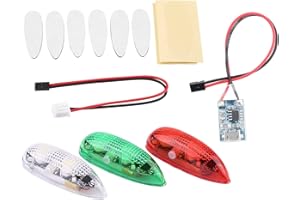 Shipenophy Drohnenblitz, LED-Licht, RC-Drohnenlicht, Drohnen-Blitzlichter für RC-Fix-Wing-Flugzeuge, Flugzeuge, Hubschrauber