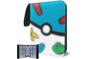 JNBGTU 900 Pockets Trading Card Binder, 50 Pages Removable 18 Pockets/Page Vertical Loading, PU Zipper Card Binder Album Folder Card Collection Binder for Boys Girls Collectors Gifts (Sky Blue)