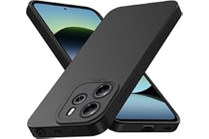Tenphone Coque pour Xiaomi Redmi Note 14 4G (Pas Pour 5G) , Housse Etui de Protection en Silicone Souple, Cover Antichoc avec Protege de Camera, Pochette Compatible avec TPU (Noir, Redmi Note 14 4G)