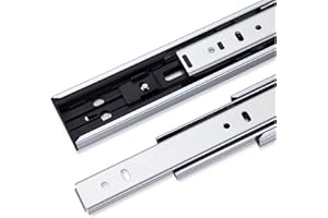 HÄFELE HAFELE Cierre Suave Extensión Completa Guía del Cajón 300mm Laterales con Amortiguador Integrado Cajón Diapositivas Rodamiento Guías Telescópica Soft Closing Capacidad de Carga 35kg (1 Par)