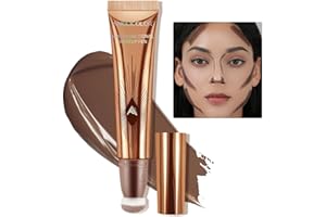 Anglicolor Contorno Líquido Con Aplicador Almohadilla, Contouring Natural, Bronceador, Countoring Larga Duración, Contour Stick (03#, 12ml)