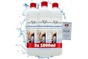 Limpiador ultrasónico PANDACLEANER® para baños de ultrasonidos: concentrado para gafas, joyas, productos dentales, oro, monedas, vidrio, relojes (a prueba de agua) y mucho más. | 3000ml
