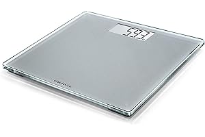 Soehnle Style Sense Compact 300, Balance pèse personne avec large écran LCD, balance électronique supportant jusqu’à 180 kg, Balance digitale design extra plat de 2 cm