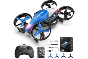 Holy Stone HS210F Drone per bambini, 2 in 1 Mini Drone da interno con modalità di volo e atterraggio, 3D Flip RC Quadcopter, regalo di compleanno e Natale per ragazzi e ragazze, blu, C0