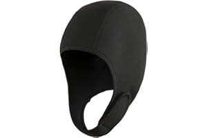IEASEY Scuba Diving Hood 2mm Neoprene Swim Cap with Chin Strap Stretchable Diving Cap Wetsuit Hood Surfing Thermal Hood for Snorkeling Kayaking Sailing Canoeing Water Sports Cap