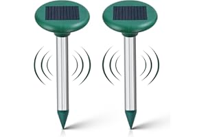 Flintronic Odstraszacz słońca na mole, 2 sztuki, ultradźwiękowy odstraszacz kotów, ultradźwiękowy odstraszacz myszy, wodoodporny odstraszacz kotów odstraszacz moli, odstraszacz węża