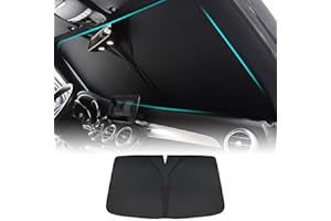 ‎FDAIUN FDAIUN für BMW x1/ix1 u11 2022 2023 2024 Auto Windschutzscheibe Sonnenschutz Frontscheibe Faltbarer Sonnenschirm Blockiert UV-Strahlen Sonnenblende Schutz(Schwarz)