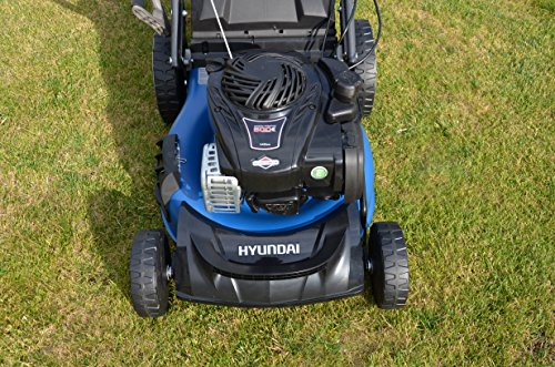 HYUNDAI Benzin-Rasenmäher LM4601G B&S (Selbstantrieb, Schnittbreite 46 cm, 1.9kW Briggs & Stratton Motor, 65L Fangkorb, Mulchfunktion, Benzin-Mäher) - 6