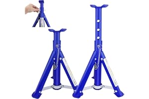 AUTOFATHER Foldable 3-Ton Heavy Duty Car Jack Stand Repairing Tool Axle Stand Safety Support Metal Auto Repair Tool Disassembly Tools Lifting