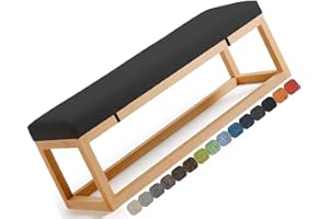 seokor Bench Cushion Kitchen, 2/3 Seater Sofa Lounge Garden Bench Pad, with Zipper Non Slip Removable Furniture Bench Seat Pad Outdoor Indoor Lounge Bench Cushion(B,50x50x5cm)