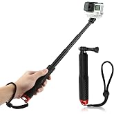 Waterproof Telescopic Selfie Stick for GoPro Hero 13/12/11/10/9/8, for DJI Osmo Action 5 Pro/4/3, AKASO, Insta360 Ace Pro