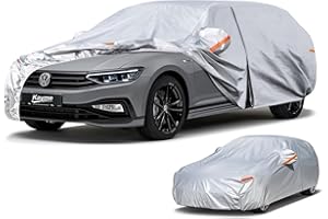 ‎KAYME Kayme Kombi Autoplane Wasserdicht Atmungsaktiv für VW Passat Variant (1980-2025), 6 Schichten Vollgarage Autoabdeckung für Sonne Staub Schutz Verkratzt, Autoabdeckung mit Reflektierenden Streifen.