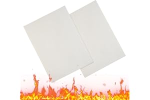 PETSTIBLE Lot de 2 joints en fibre de céramique - 210 mm x 297 mm - Résistant à la chaleur - Matériau d'étanchéité pour conduits de cheminée - A4 - 3 mm