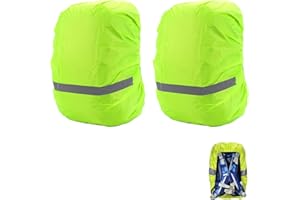 FCSNJH 3 Stück Regenschutz Schulranzen 18-25l Rucksack Regenschutz, Regenschutz, Schulranzen, Schulranzen Regenschutz, Schultüte, Rucksack, Regenschutzhülle, Regenhülle, Regenüberzug, Wasserdicht