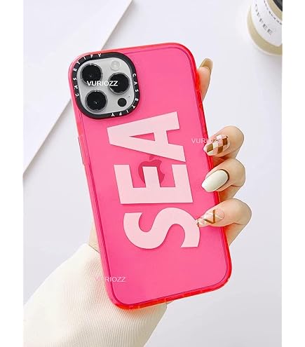 CASETIFY WDS SIGNATURE(SEA) CASE　ピンク DREAMWINGS Back Cover for iPhone 13 Sea Casetify Latest Sea Mobile