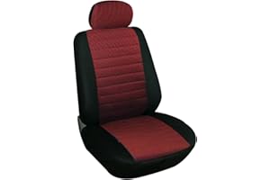 eSituro SCSC0042 Housse pour siège Auto,1 Pièce Couverture de siège épais rembourré en Polyester,Rouge