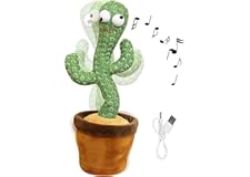 Dancing Cactus Repeat What You say and Sing Electronic Plush Toy Decoration for Kids Funny Early Childhood Education Toys Ver